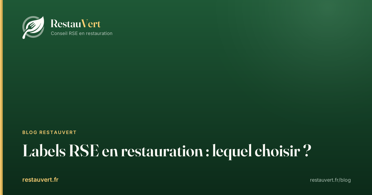 Labels RSE en restauration : lequel choisir ? · RestauVert